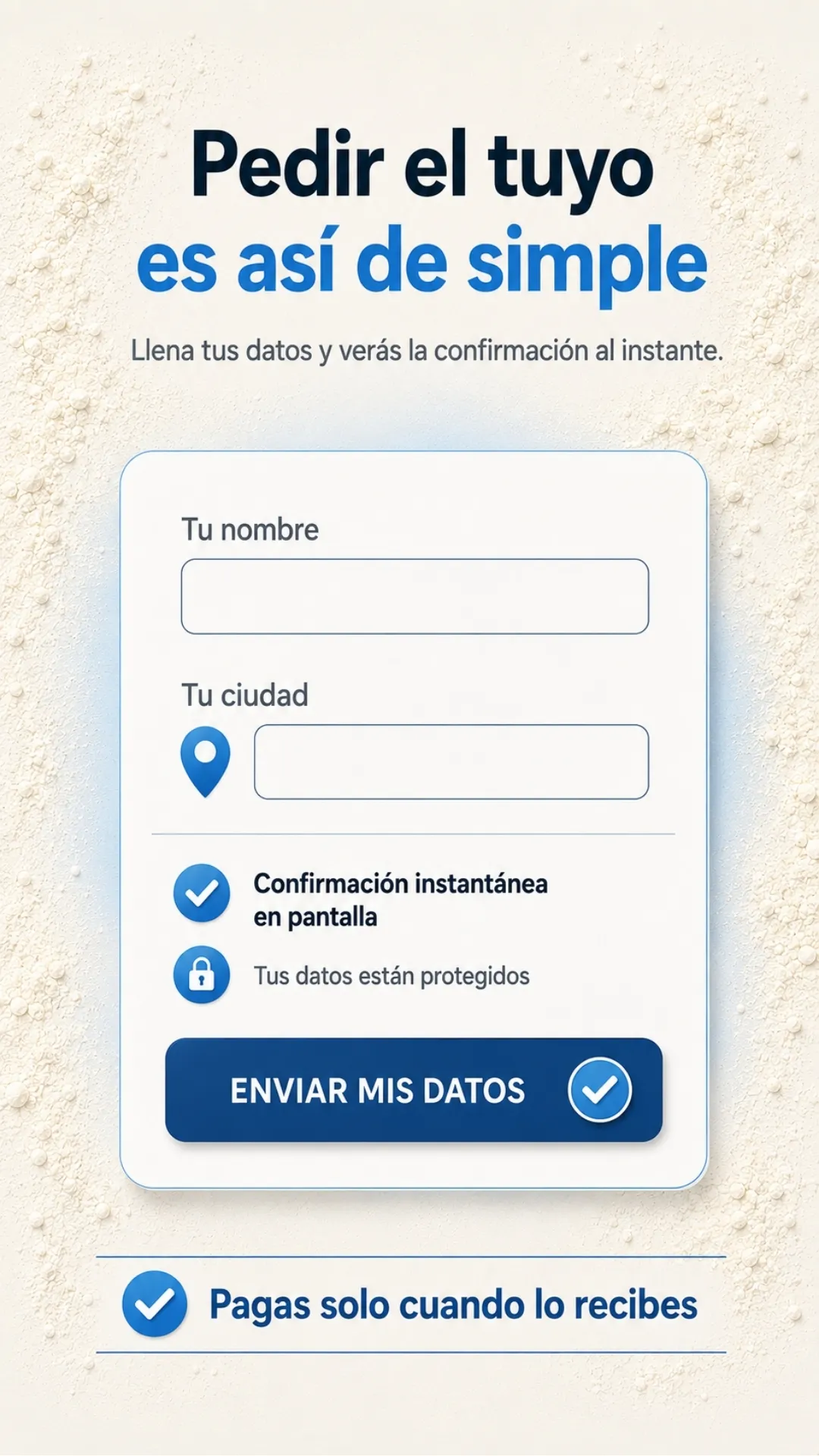 Proceso de pedido de Vitalec Balance.